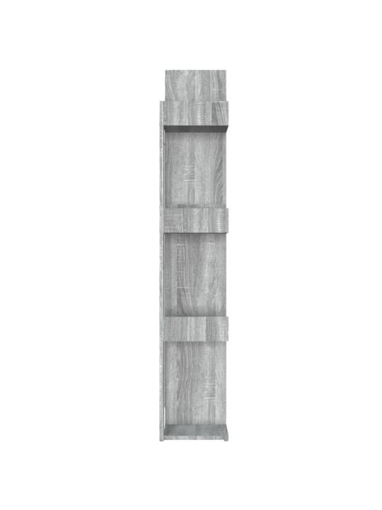 Spintelė knygoms, pilka ąžuolo, 86x25,5x140cm, apdirbta mediena