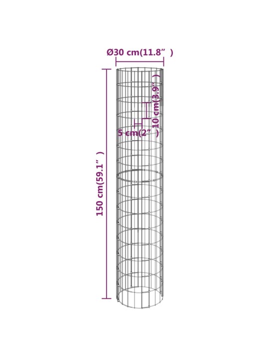 Gabionų loveliai, 3vnt., 30x150cm, galvanizuotas plienas