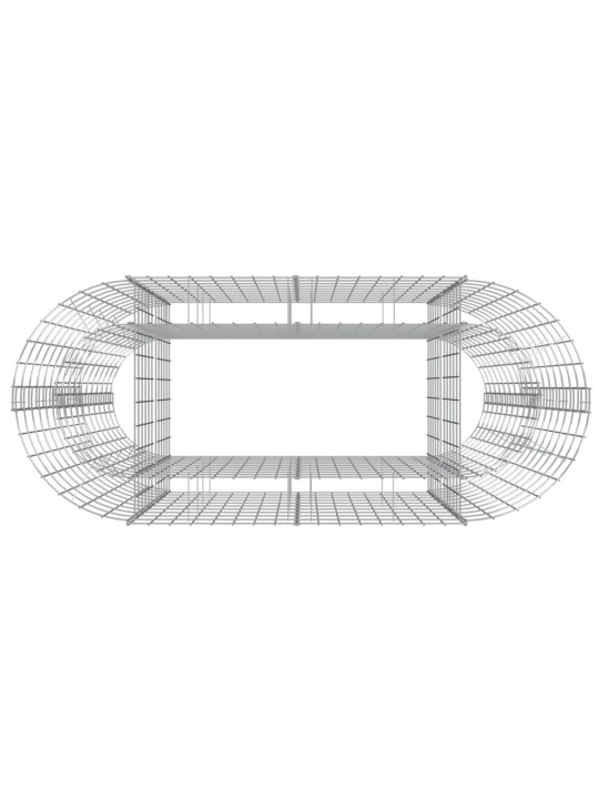 Gabiono lovelis, 120x50x100cm, galvanizuota geležis, aukštas