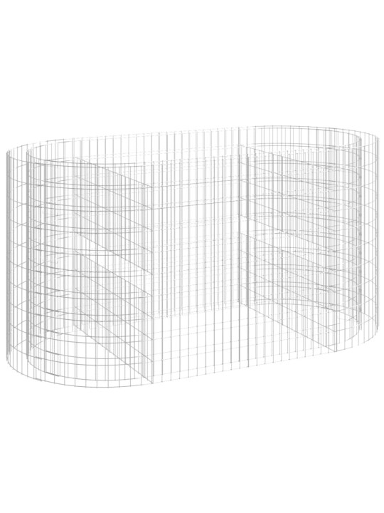 Gabiono lovelis, 200x100x100cm, galvanizuota geležis, aukštas