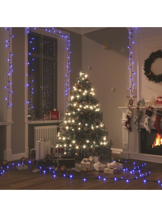 LED lempučių girlianda, mėlynos spalvos, 15m, PVC, 150 LED
