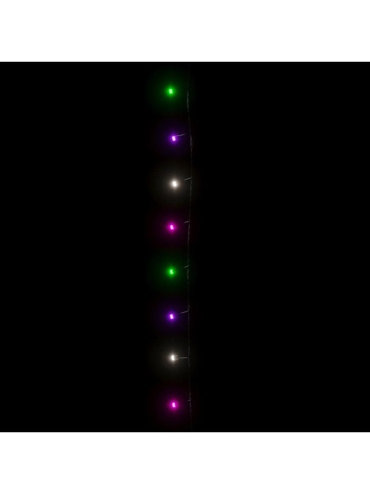 LED lempučių girlianda, 15m, PVC, 150 pastelinių spalvotų LED