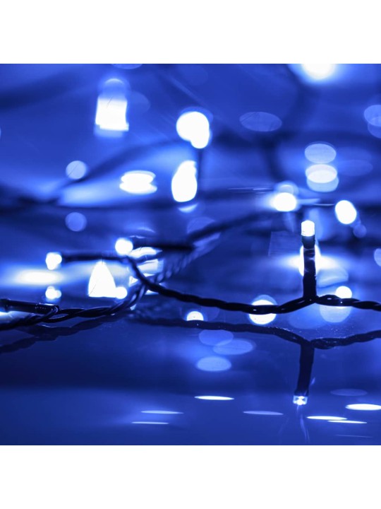 LED lempučių girlianda, 30m, PVC, 300 mėlynos spalvos LED