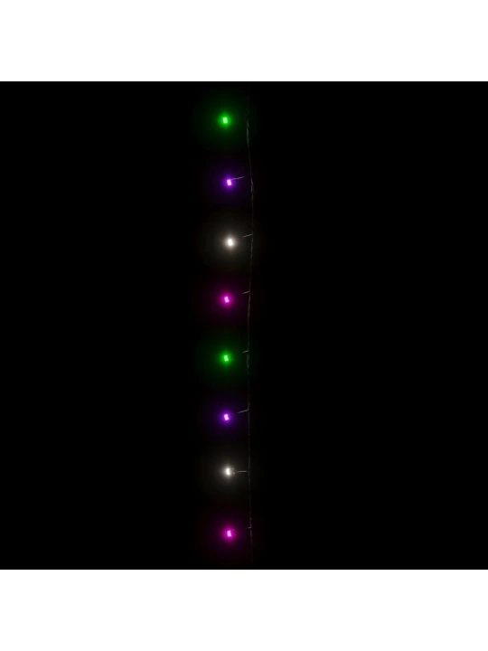 LED lempučių girlianda, 40m, PVC, 400 pastelinių spalvotų LED