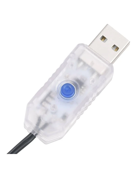 LED lempučių girlianda, 40m, PVC, 400 pastelinių spalvotų LED