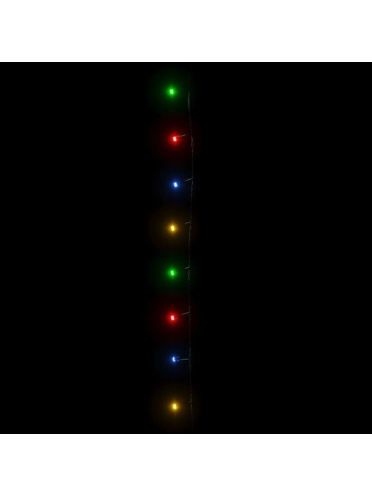 LED lempučių girlianda, 60m, PVC, 600 įvairių spalvų LED