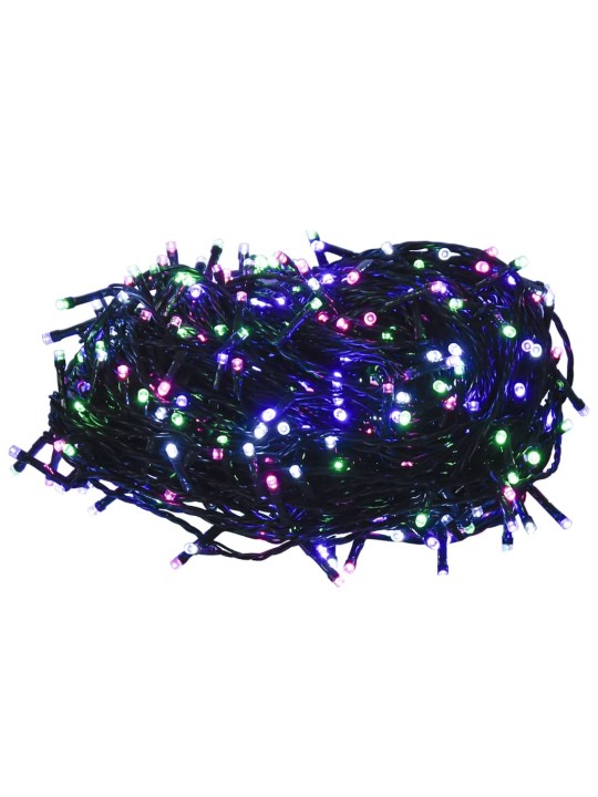 LED lempučių girlianda, 100m, PVC, 1000 pastelinių spalvotų LED