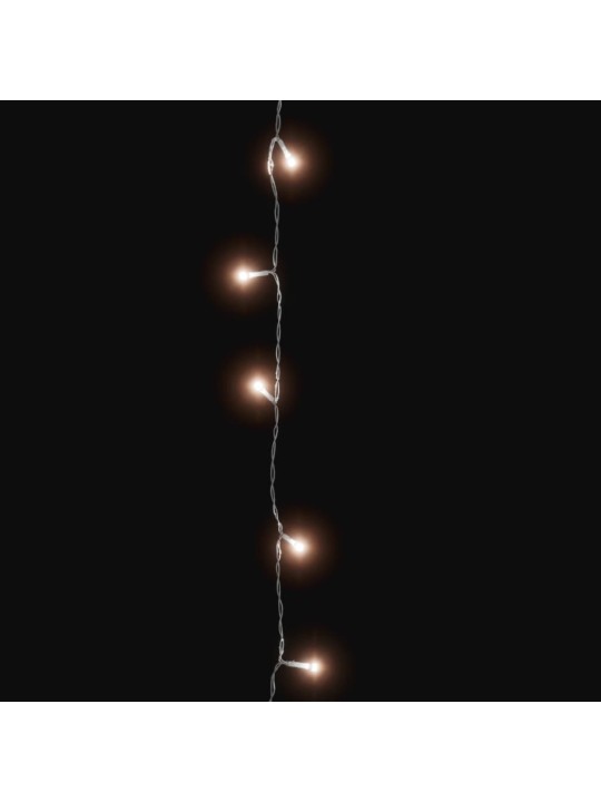 LED lempučių girlianda, 30m, PVC, 300 šiltos baltos spalvos LED