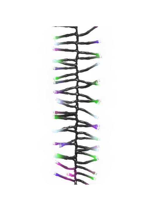 LED lempučių girlianda, 7,4m, PVC, 400 pastelinių LED, tanki