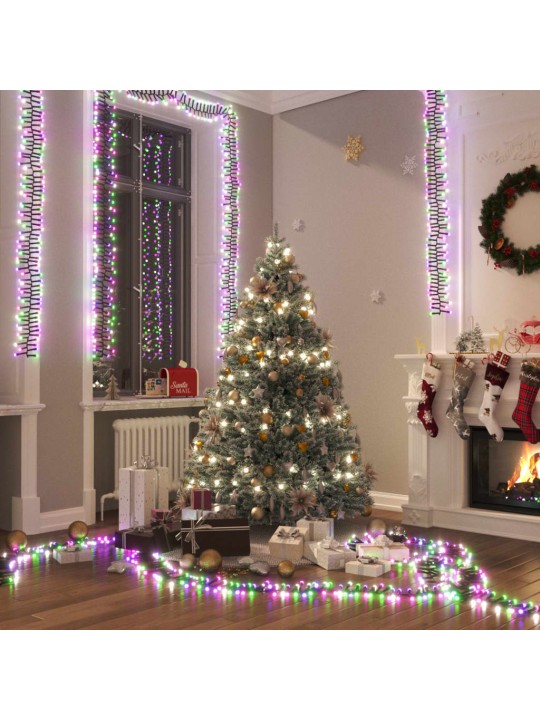 LED lempučių girlianda, 7,4m, PVC, 400 pastelinių LED, tanki