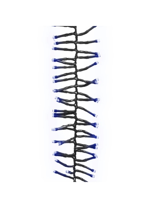 LED lempučių girlianda, 11m, PVC, 1000 mėlynų LED, tanki