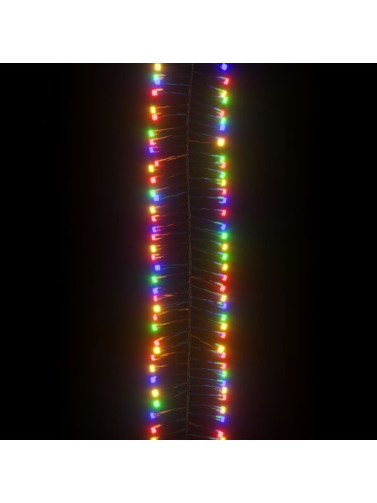 LED lempučių girlianda, 11m, PVC, 1000 įvairių spalvų LED