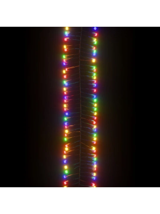 LED lempučių girlianda, 11m, PVC, 1000 įvairių spalvų LED