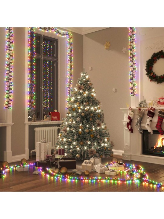 LED lempučių girlianda, 11m, PVC, 1000 įvairių spalvų LED