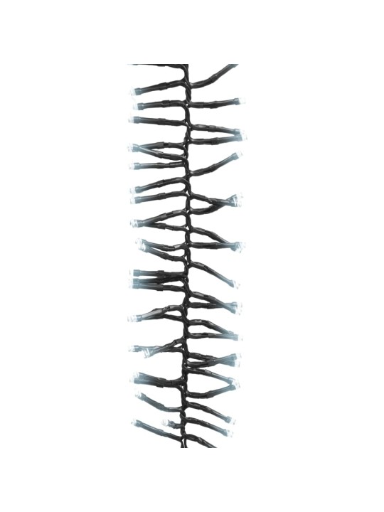 LED lempučių girlianda, 17m, PVC, 2000 šaltų baltų LED, tanki
