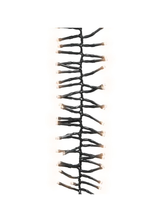LED lempučių girlianda, 23m, PVC, 3000 šiltų baltų LED, tanki
