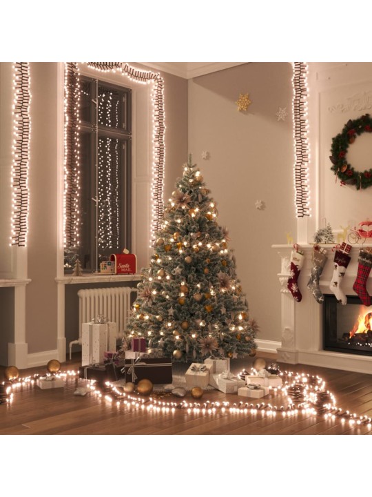LED lempučių girlianda, 23m, PVC, 3000 šiltų baltų LED, tanki