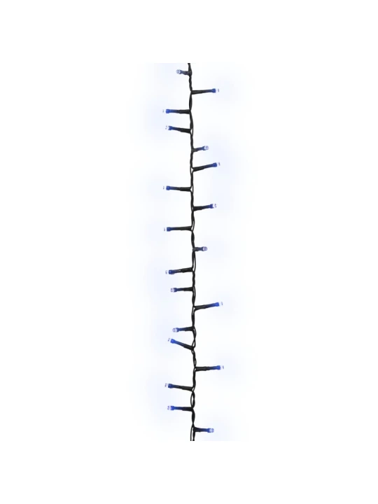 Smulkių LED lempučių girlianda, 45m, PVC, 2000 mėlynų LED