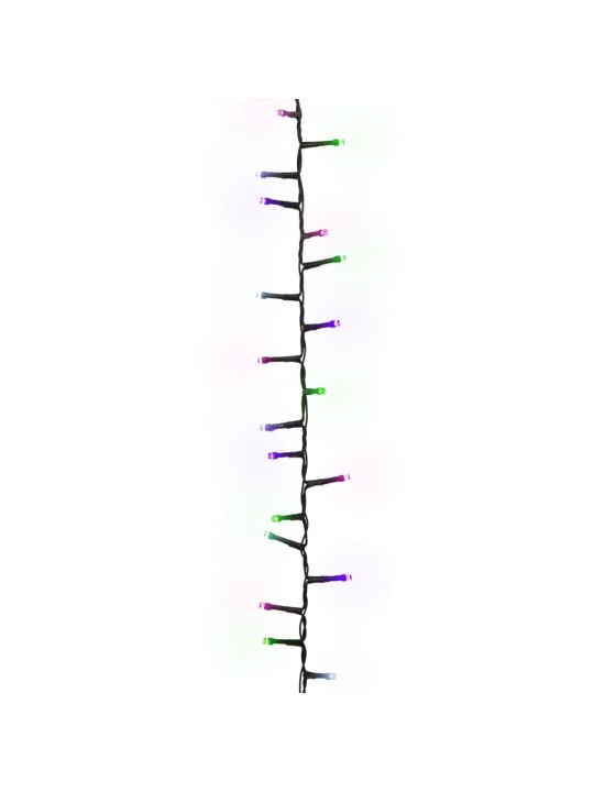 Smulkių LED lempučių girlianda, 45m, PVC, 2000 pastelinių LED