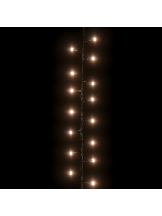 Smulkių LED lempučių girlianda, 65m, PVC, 3000 šiltų baltų LED