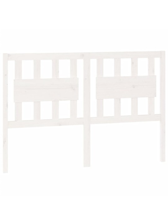 Lovos galvūgalis, baltas, 145,5x4x100cm, pušies masyvas