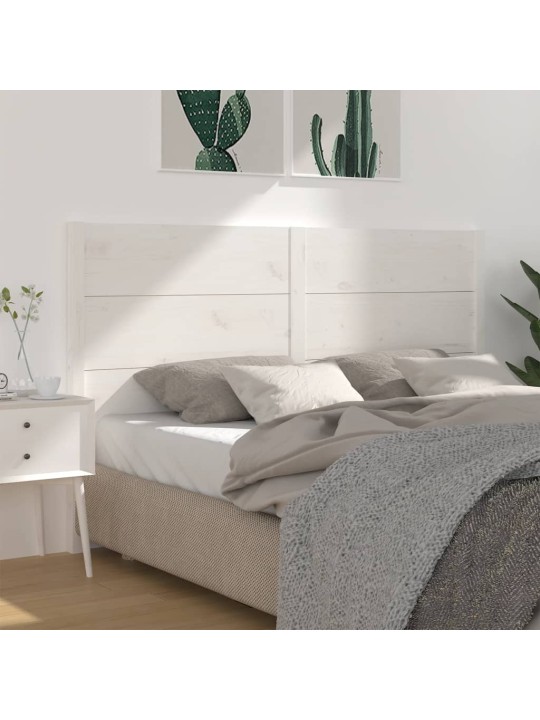 Galvūgalis, baltas, 126x4x100cm, pušies medienos masyvas