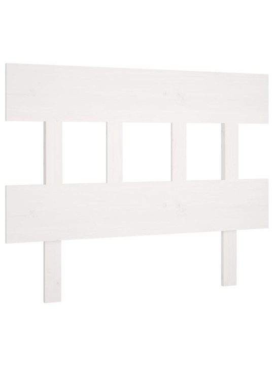 Lovos galvūgalis, baltas, 78,5x3x81cm, pušies medienos masyvas