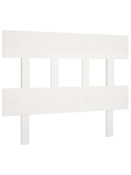 Lovos galvūgalis, baltas, 93,5x3x81cm, pušies medienos masyvas