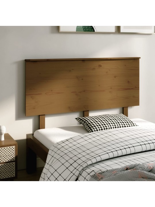Lovos galvūgalis, medaus rudas, 139x6x82,5cm, pušies masyvas