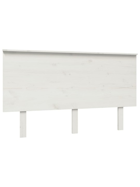 Lovos galvūgalis, baltas, 184x6x82,5cm, pušies medienos masyvas