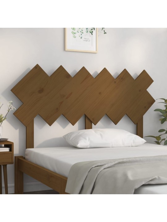 Lovos galvūgalis, medaus rudas, 132x3x81cm, pušies masyvas