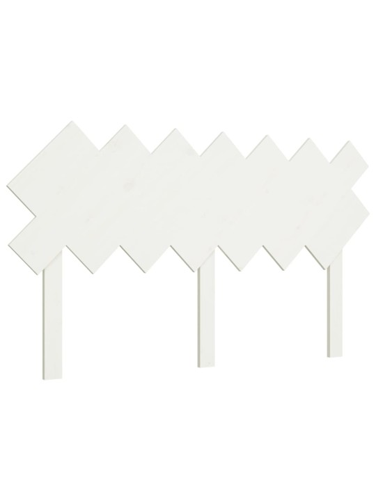 Lovos galvūgalis, baltas, 141x3x80,5cm, pušies medienos masyvas