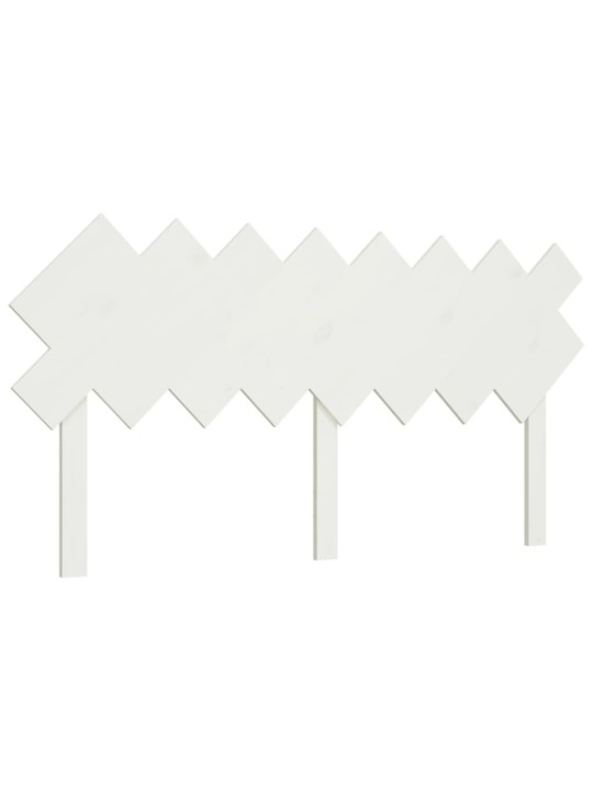 Lovos galvūgalis, baltas, 159,5x3x80,5cm, pušies masyvas