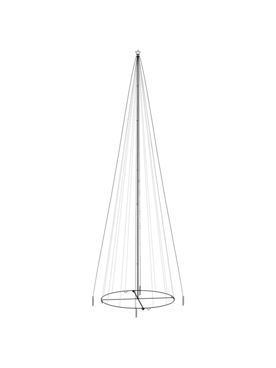 Kalėdų eglutė, 230x800cm, kūgio formos, 1134 įvairių spalvų LED