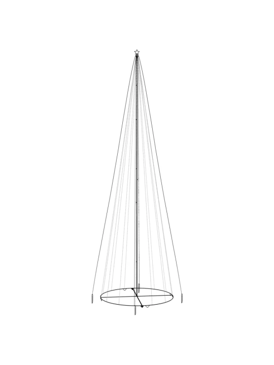 Kalėdų eglutė, 230x800cm, kūgio formos, 1134 įvairių spalvų LED