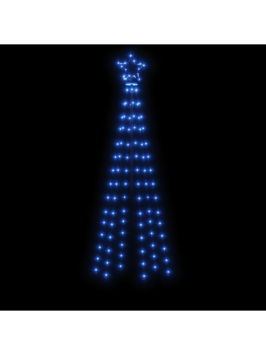 Kalėdų eglutė su kuoliuku, mėlynos spalvos, 108LED, 180cm