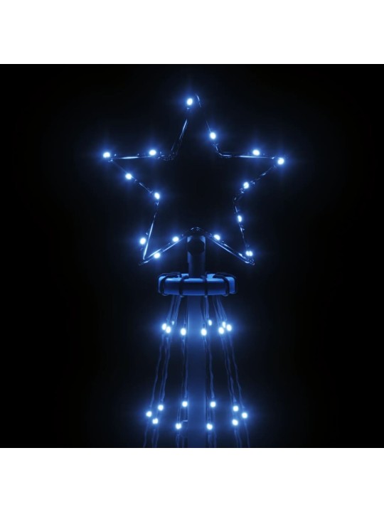 Kalėdų eglutė su kuoliuku, mėlynos spalvos, 108LED, 180cm