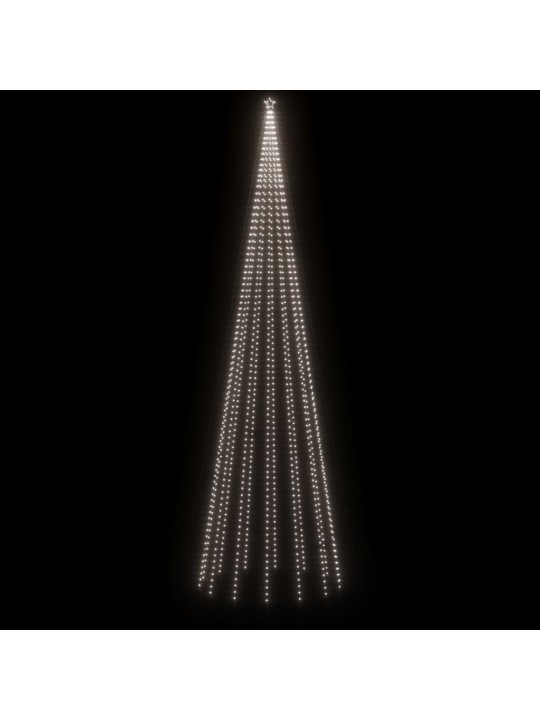 Kalėdų eglutė su kuoliuku, 800cm, 1134 šaltos baltos LED