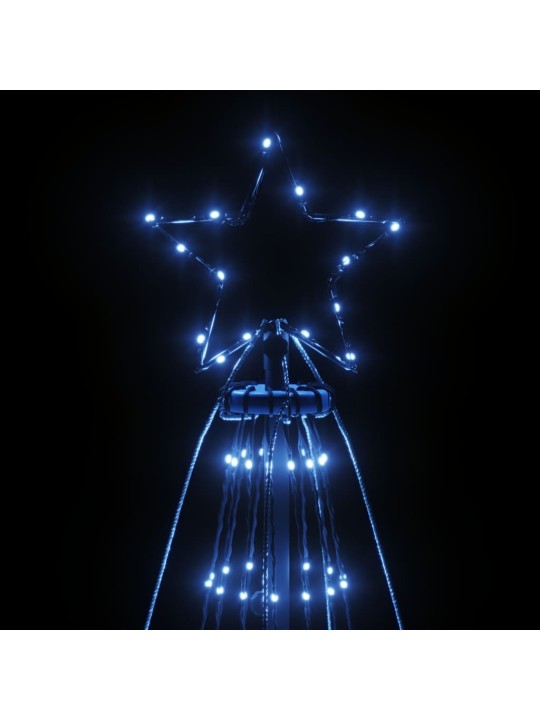 Kalėdų eglutė su kuoliuku, 800cm, 1134 mėlynos spalvos LED