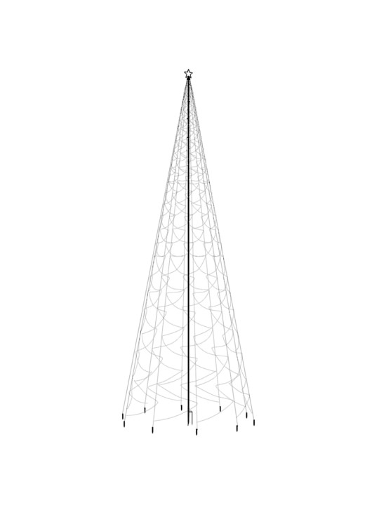 Kalėdų eglutė su kuoliuku, įvairių spalvų, 3000LED, 800cm
