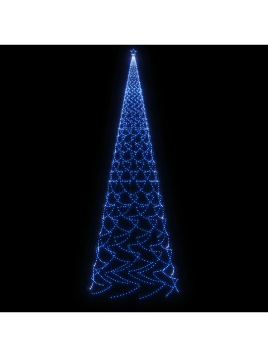 Kalėdų eglutė su kuoliuku, mėlynos spalvos, 3000LED, 800cm