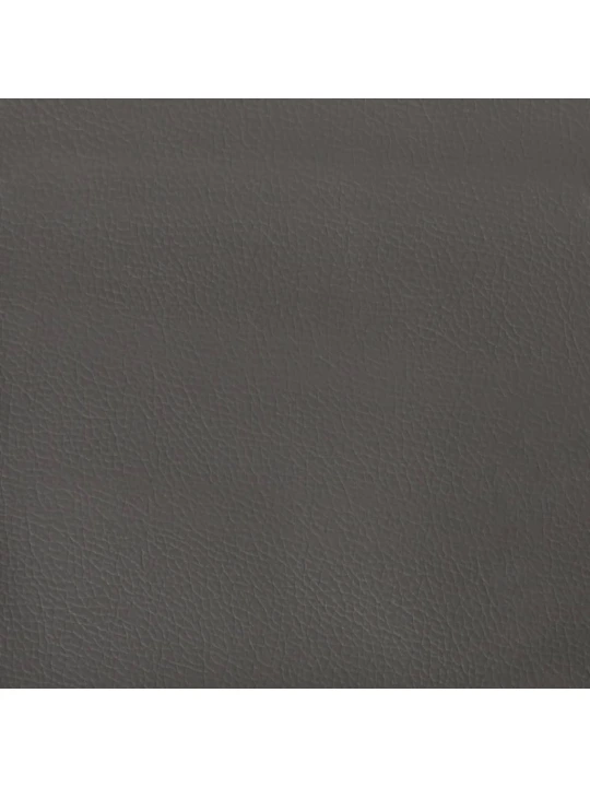 Sienų plokštės, 12vnt., pilkos, 30x15cm, dirbtinė oda, 0,54m²