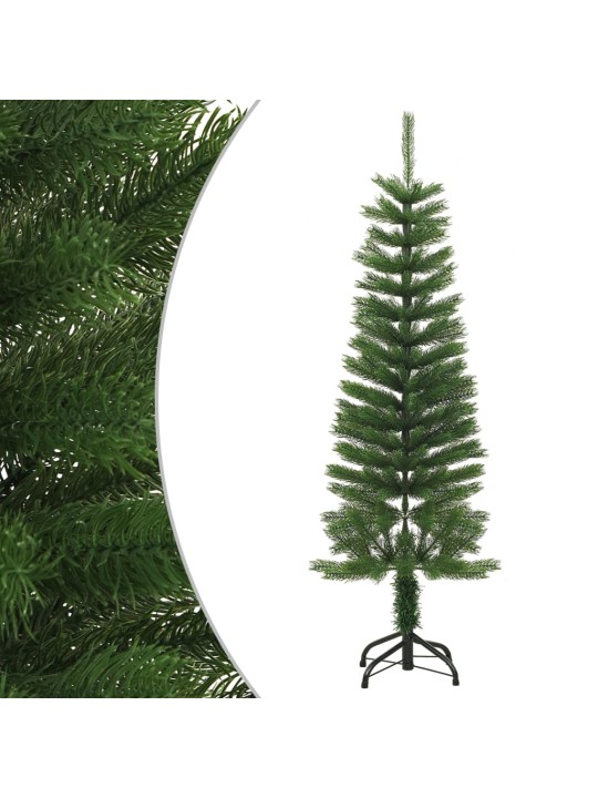 Dirbtinė siaura Kalėdų eglutė su stovu, 120cm, PE