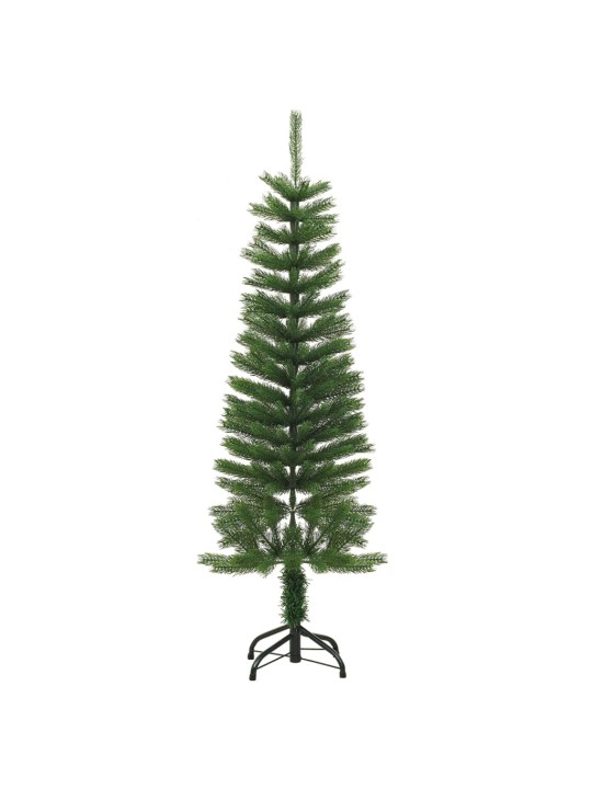 Dirbtinė siaura Kalėdų eglutė su stovu, 120cm, PE
