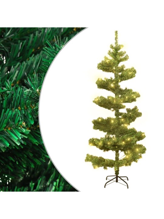 Kalėdų eglutė su stovu, žalia, 150cm, PVC, spiralės formos