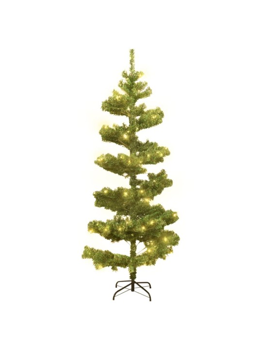 Kalėdų eglutė su stovu, žalia, 150cm, PVC, spiralės formos