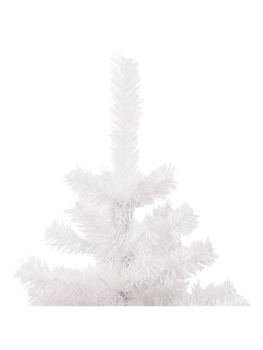 Kalėdų eglutė su vazonu, balta, 120cm, PVC, spiralės formos