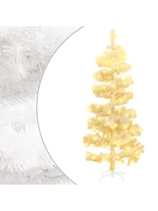 Kalėdų eglutė su stovu, balta, 150cm, PVC, spiralės formos