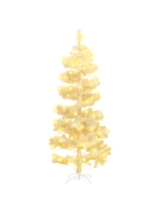 Kalėdų eglutė su stovu, balta, 150cm, PVC, spiralės formos