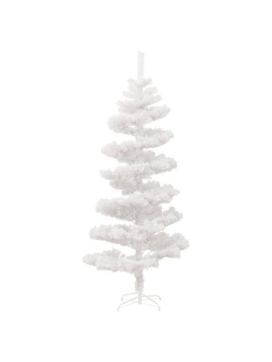 Kalėdų eglutė su stovu, balta, 150cm, PVC, spiralės formos